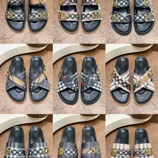 Burberry Knight Check Strap Casual Sandals