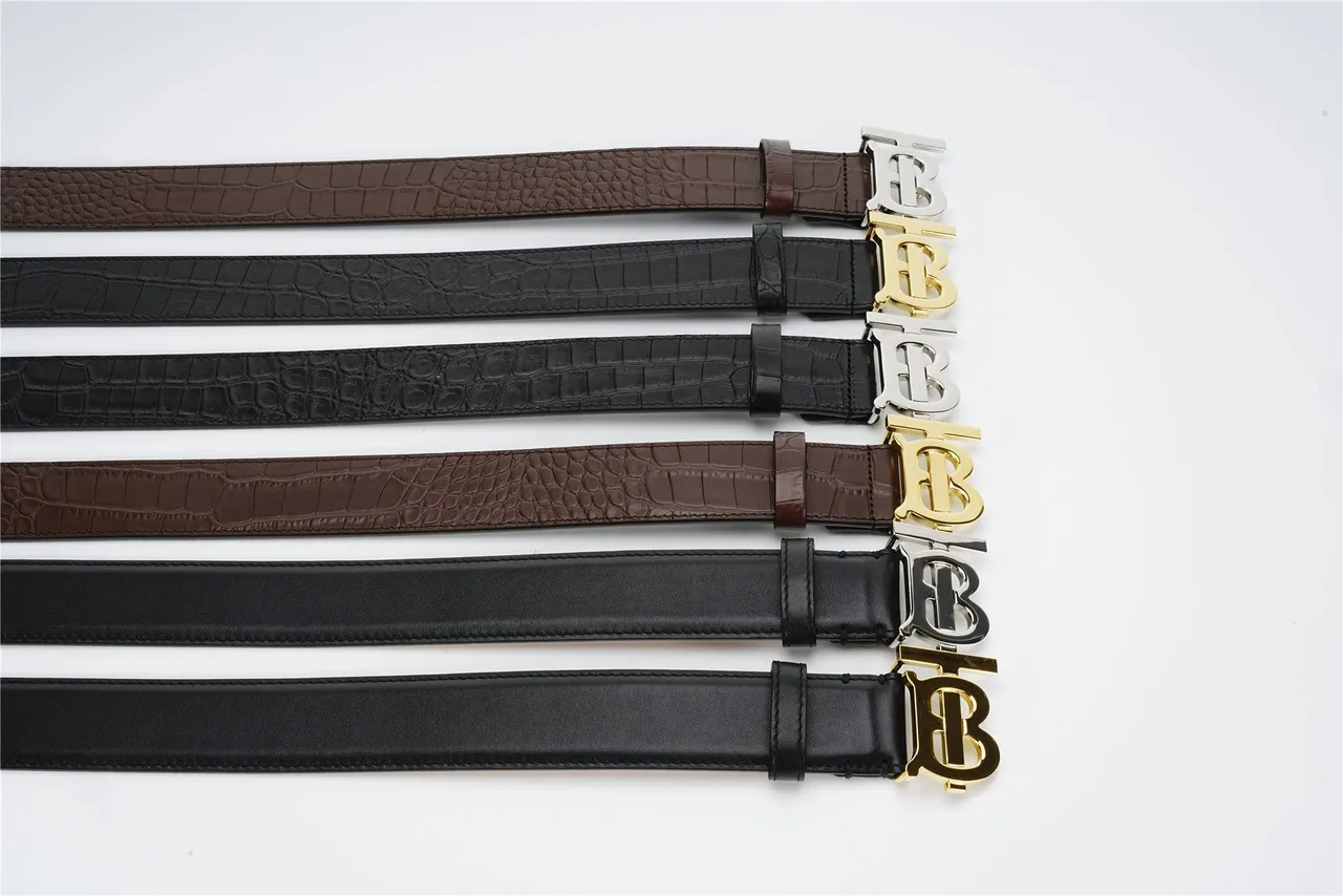 Burberry TB Belt Black Leather Belt 3