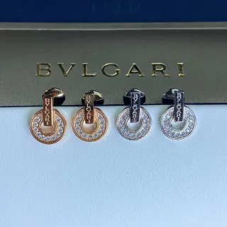 Bvlgari B.zero1 বৃত্তাকার Pavé ডায়মন্ড স্টাড ইয়ারিংস