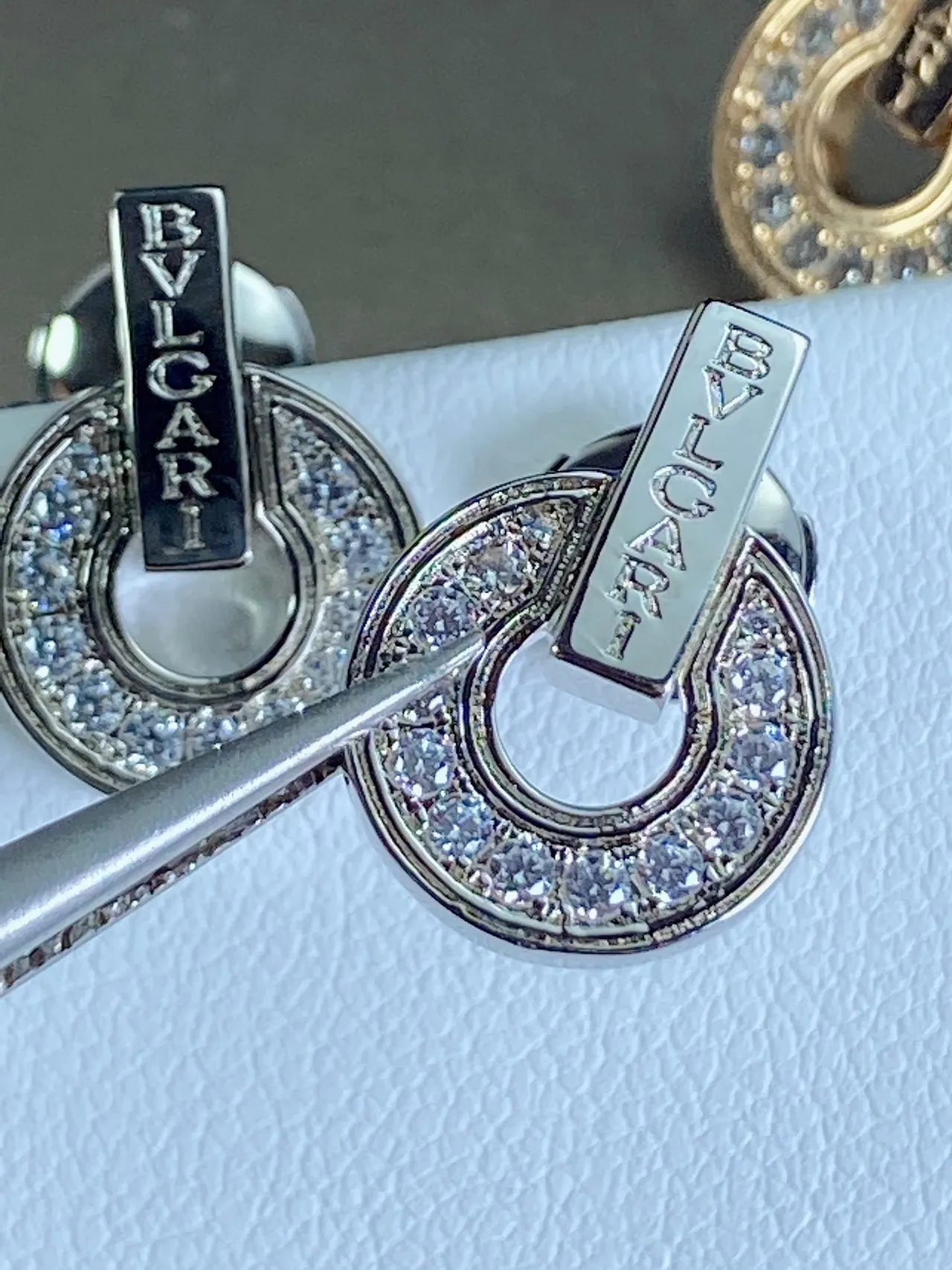 Bvlgari B.zero1 Circular Pavé Diamond Stud Earrings 4