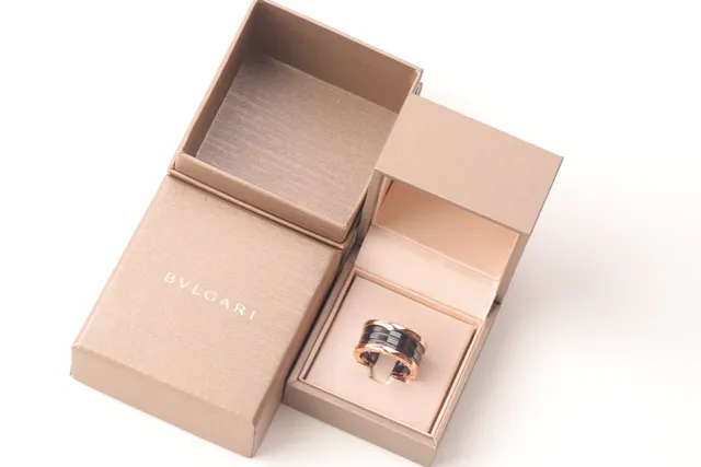 Bvlgari B.zero1 Rose Gold and Black Ceramic Rotating Ring 3