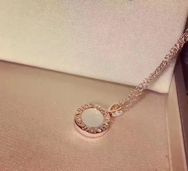 Bvlgari B.zero1 فضي أسود دائري Logo-Engraved قلادة مركز حجر كابوشون 5