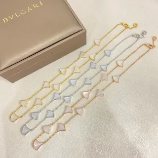 Bvlgari Divas’ Dream व्हाइट गोल्ड पंखे के आकार की जड़ाई वाला फाइन चेन संरचना ब्रेसलेट