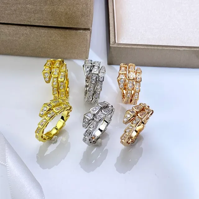 Bvlgari Gold White Multi-Row Coiled Pavé-Set Ring 5