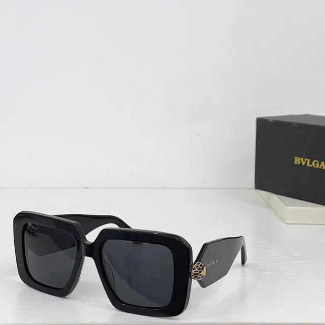 Bvlgari Serpenti Óculos de sol pretos e roxos 4