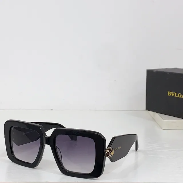 Bvlgari Serpenti Óculos de sol pretos e roxos 8