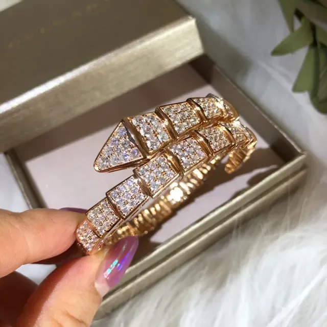 Bvlgari Serpenti سوار ثعبان مفصلي ببلور الماس 2