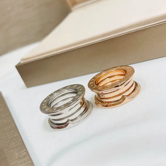 Bvlgari Tubogas خاتم الماس متعدد النطاق Pavé 4