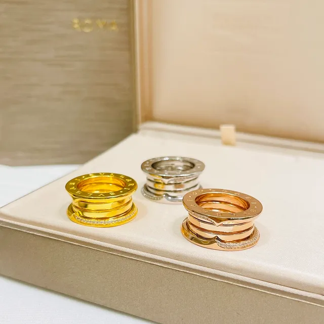 Bvlgari Tubogas خاتم الماس متعدد النطاق Pavé 8