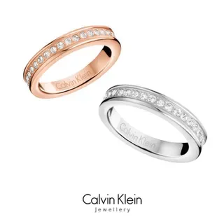 Calvin Klein Polished Rose Gold Engraved Band Ring 3