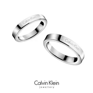 Calvin Klein Polished Rose Gold Engraved Band Ring 5