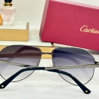 Cartier Aviator-Style Gradient Lens Sunglasses