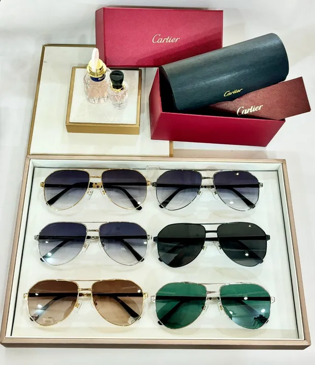 Cartier Aviator-Style Gradient Lens Sunglasses 3