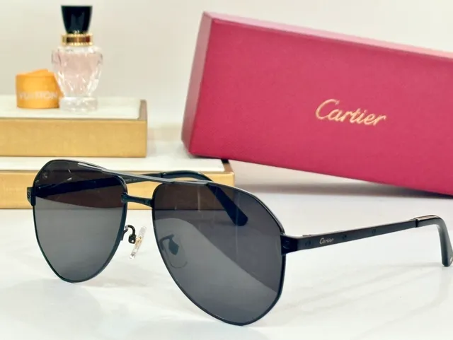 Cartier Aviator-Style Gradient Lens Sunglasses 8