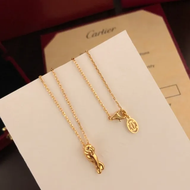 Cartier Collier en Or Motif Panthère Verte Forme Sculpturale 5