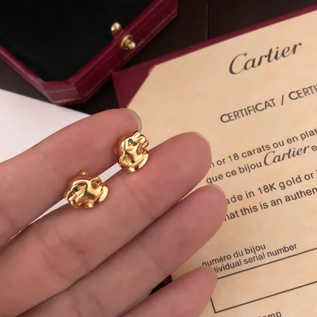 Cartier Collier en Or Motif Panthère Verte Forme Sculpturale 7