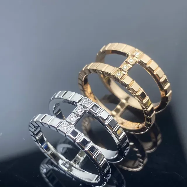 Cartier Juste un Clou Linked Pavé-Set Stackable Rings 2