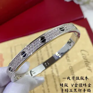 Cartier Juste un Clou Pavé Diamond Black Screw Bracelet