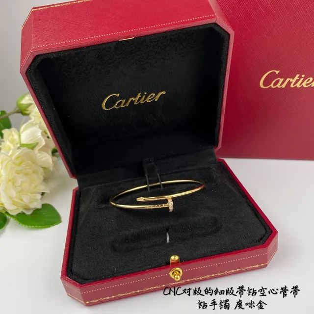 Cartier Juste un Clou Pavé-Motif Clou Diamant Bracelets Tubulaires 8