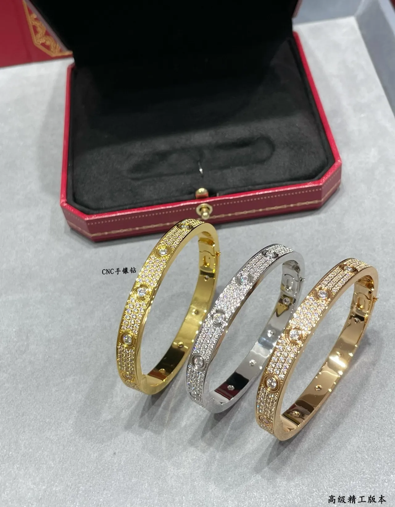 Cartier Juste un Clou Pavé Diamond কঠিন ব্যাঙ্গেল ব্রেসলেট 5
