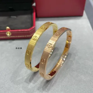Cartier Love Gold Brushed Finish Screw Motif Bracelet