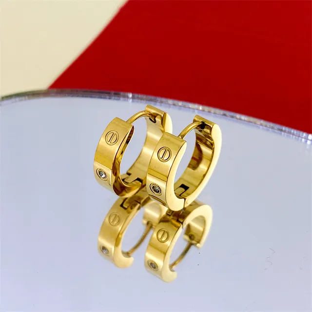 Cartier Love Rose Gold Screw-Motif Hinged Hoop Earrings 5