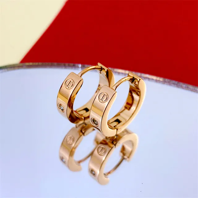 Cartier Love Rose Gold Screw-Motif Hinged Hoop Earrings 6