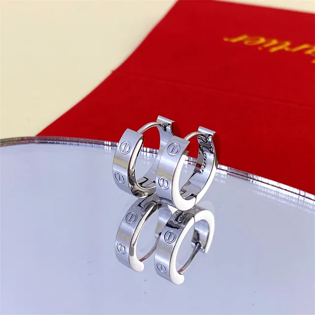 Cartier Love Rose Gold Screw-Motif Hinged Hoop Earrings 9