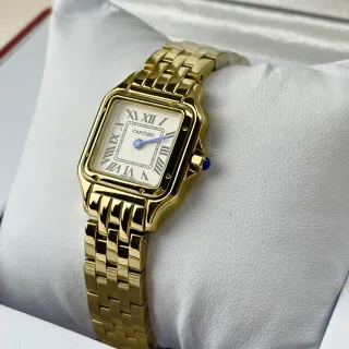 Cartier Panthère de Cartier Gold Tone White Dial Mechanical Watch