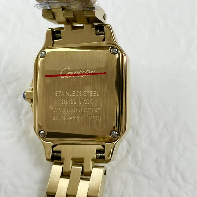 Cartier Panthère de Cartier Gold Tone White Dial Mechanical Watch 3
