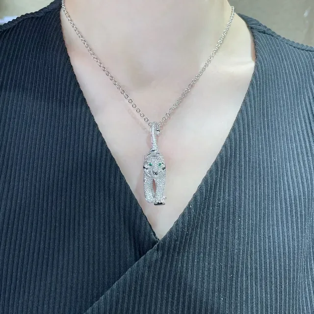 Cartier Panthère Pavé Panther Pendant Necklace 8