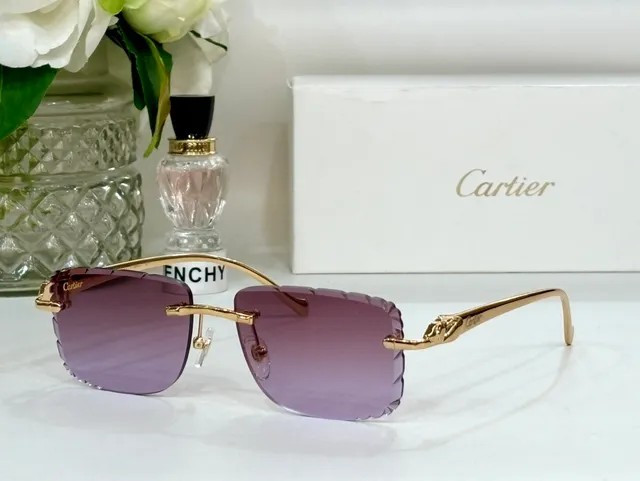 Cartier Panthère Rimless Gradient Blue Sunglasses 3