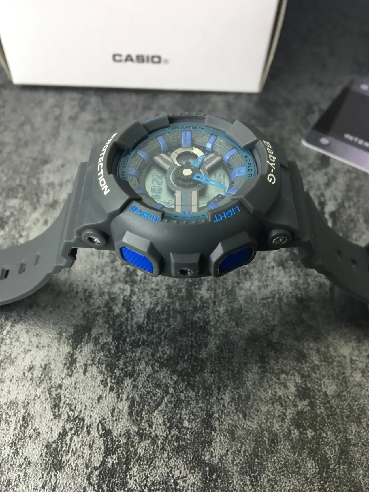 Casio Baby-G Relógio Desportivo Cinzento e Azul Analógico-Digital 4