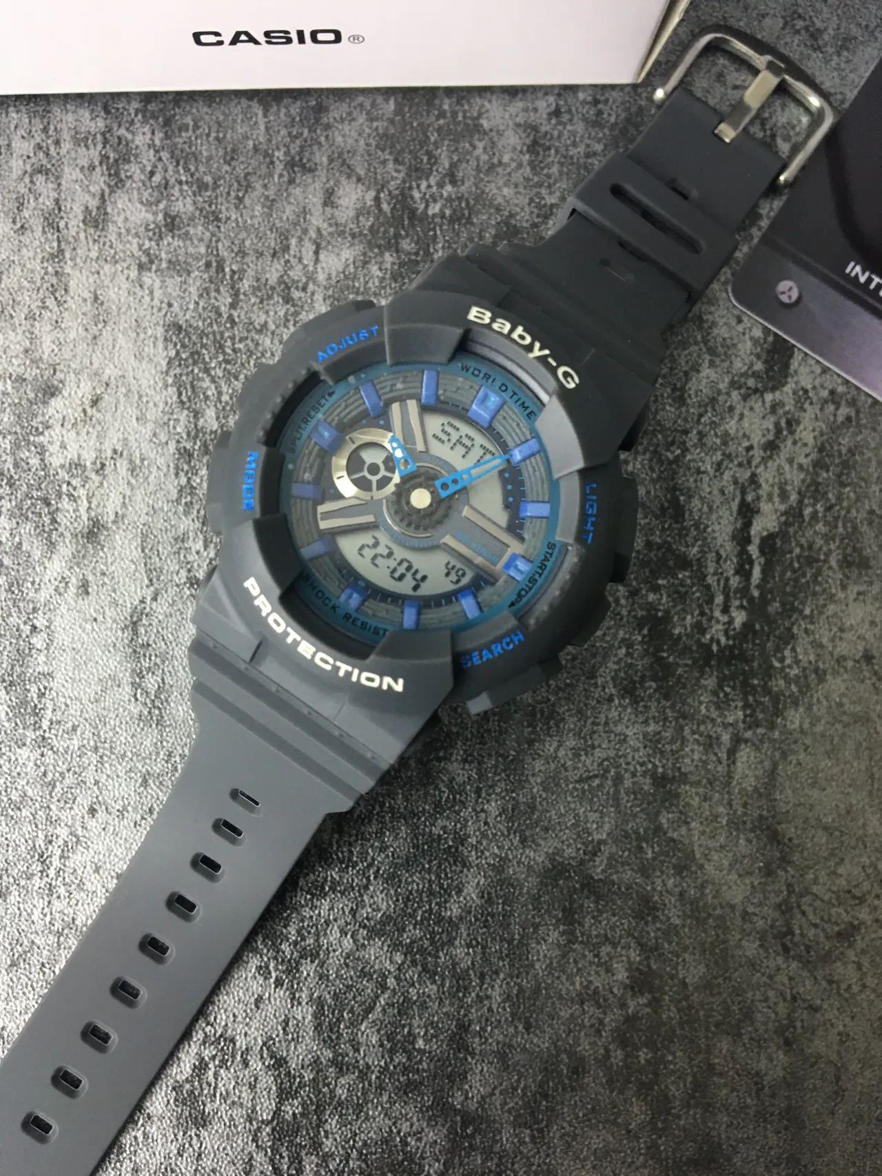 Casio Baby-G Relógio Desportivo Cinzento e Azul Analógico-Digital 5