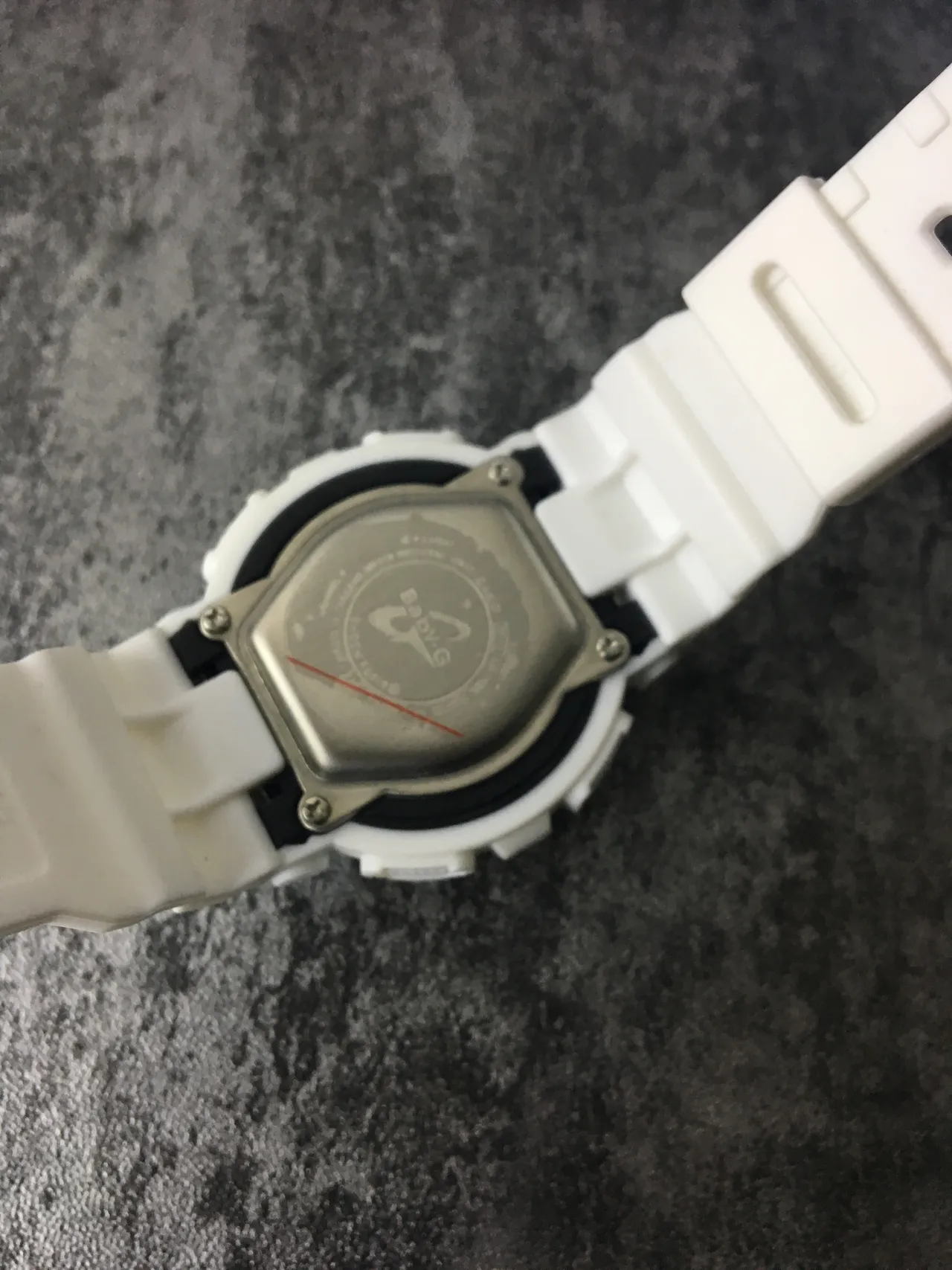 Casio Baby-G সাদা গোলাপি দৃঢ় অ্যানালগ-ডিজিটাল রেজিন কেস ঘড়ি 3