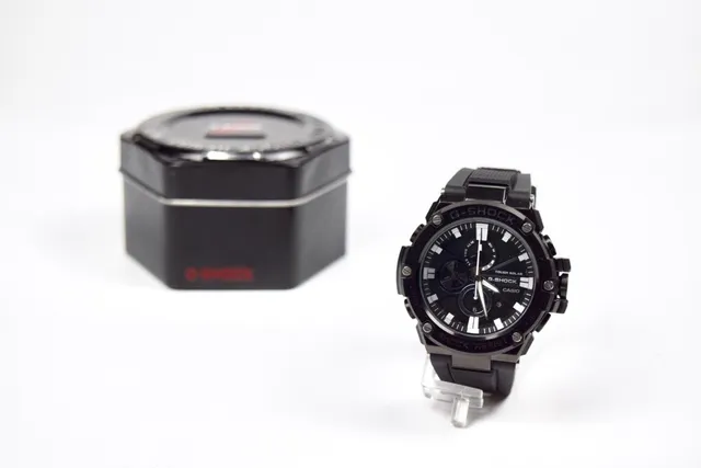 Casio Black White 耐用树脂结构 螺丝固定表圈 手表 6