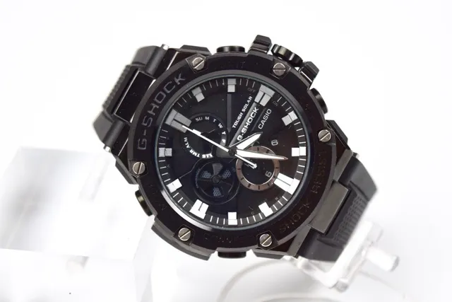 Casio Black White 耐用树脂结构 螺丝固定表圈 手表 7