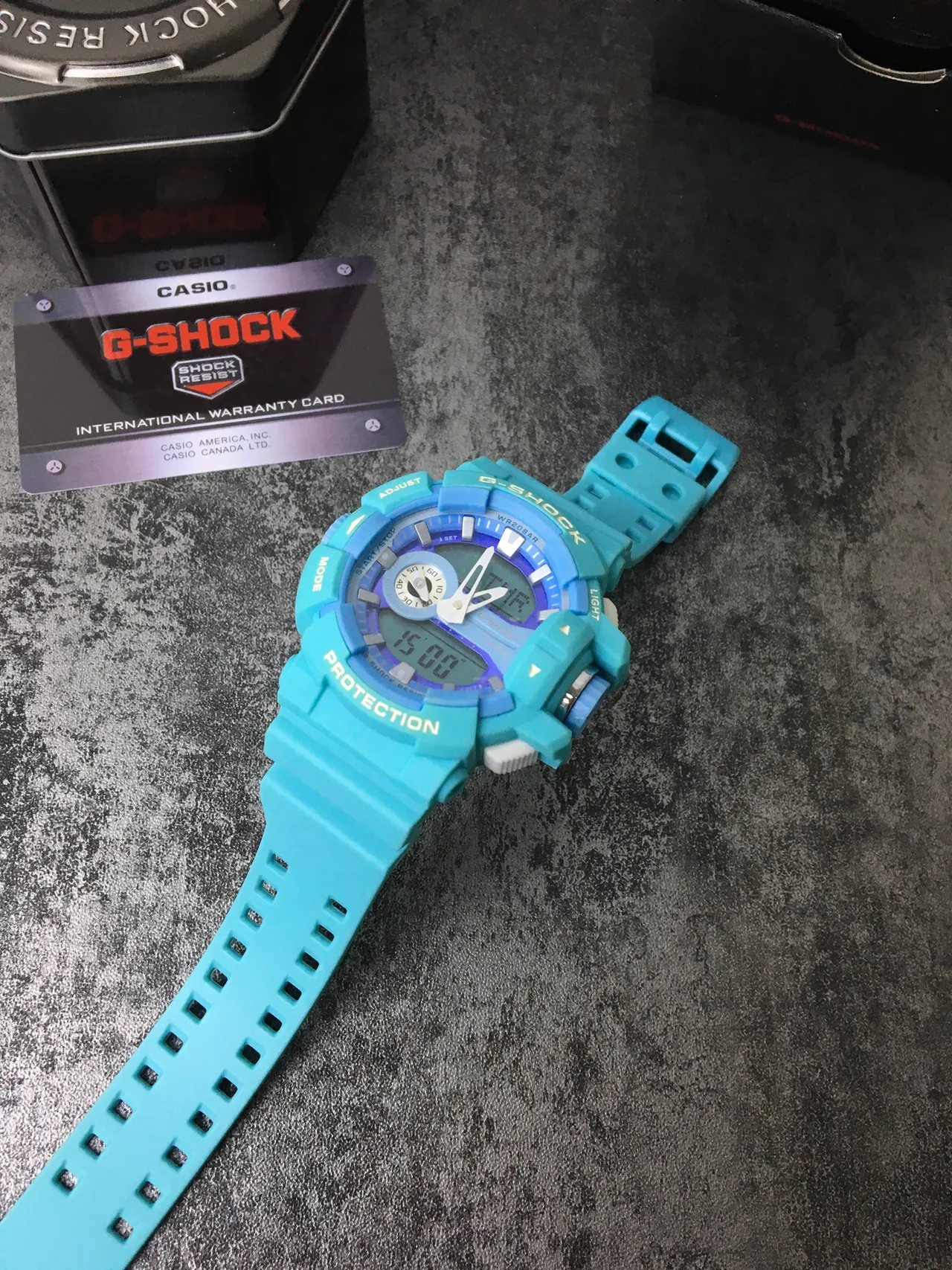 Casio G-Shock GA-100 Série Montre Sport en Résine Turquoise 7