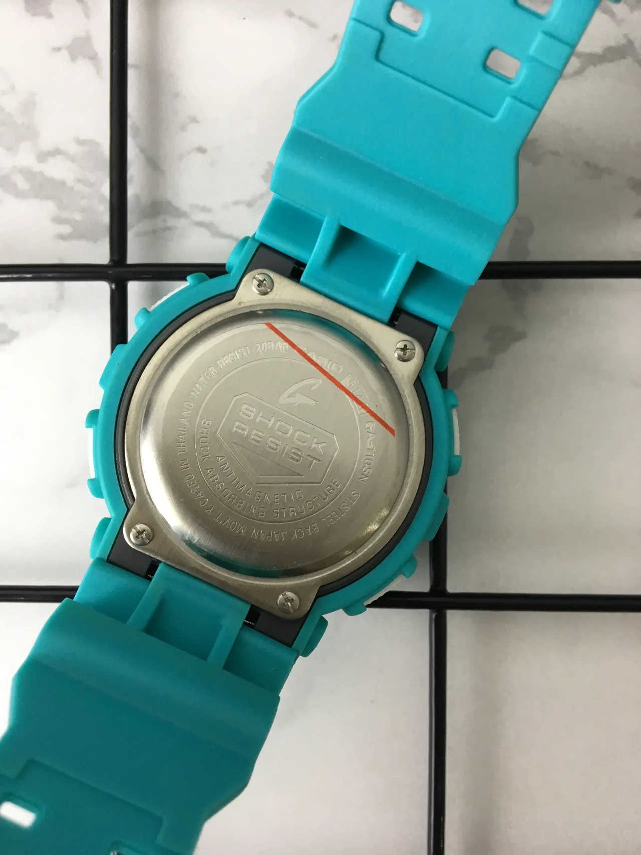 Casio G-Shock GA-100 Turquoise Sports Watch 4