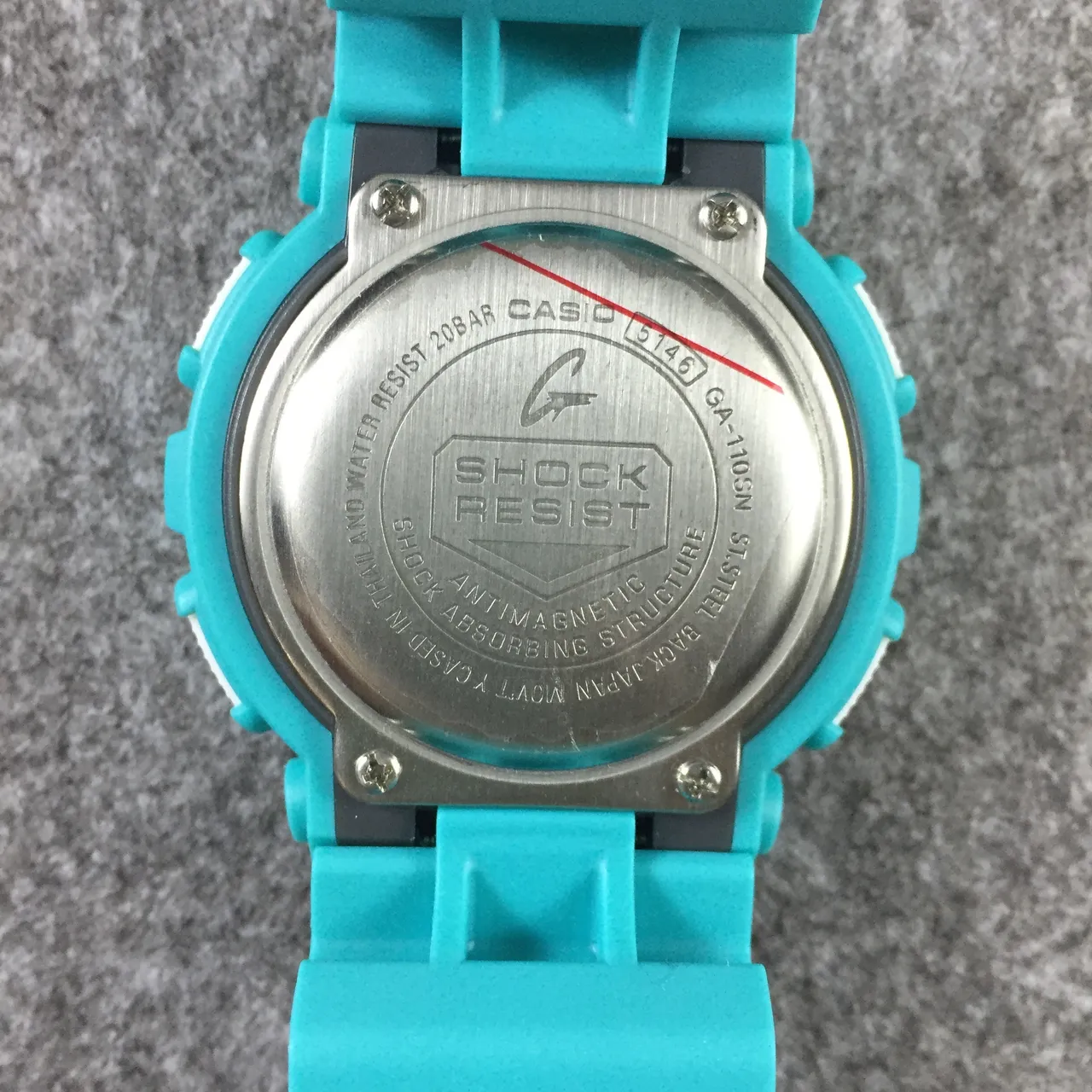 Casio G-Shock GA-100 Turquoise Sports Watch 9