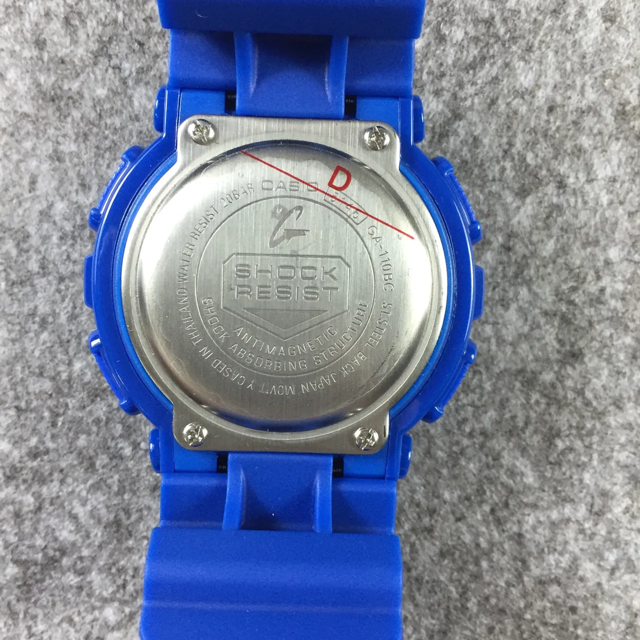 Casio G-Shock GA-110 Translucent Blue Lime Green Sports Watch 9