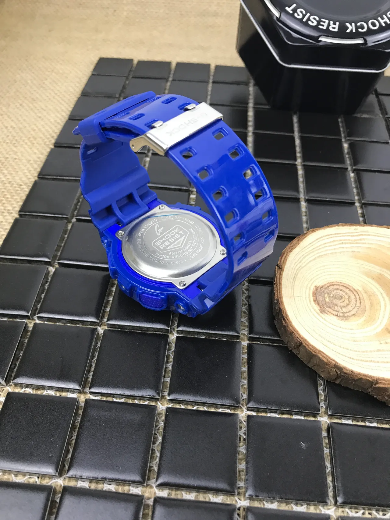 Casio G-Shock GA-110 Translucent Blue Lime Green Sports Watch 15