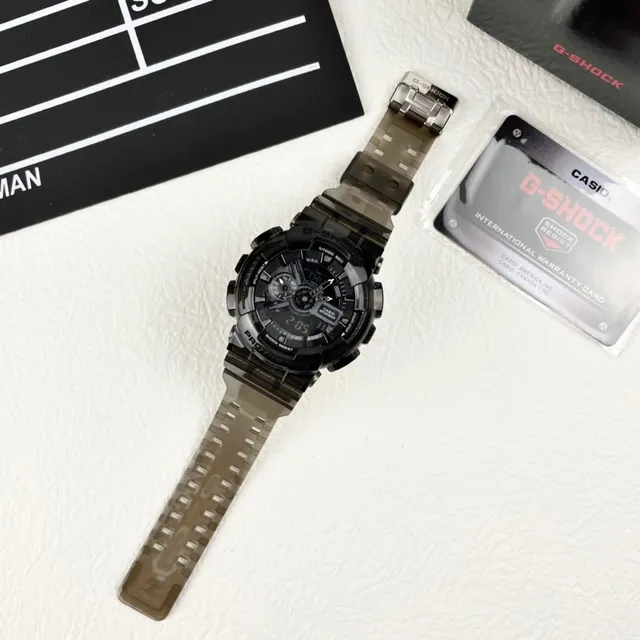 Casio G-Shock GA-110 Montre sportive translucide gris fumé 5