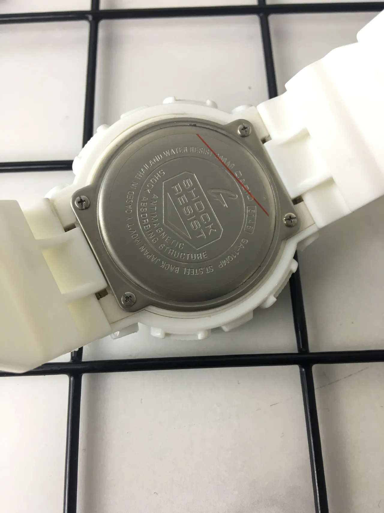 Casio G-Shock GA-110 White and Pink Sports Watch 4