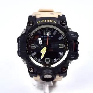Casio G-Shock Mudmaster Black Beige Rugged Multi-Sensor Case Camouflage Strap Watch