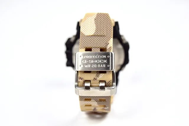 Casio G-Shock Mudmaster Black Beige Rugged Multi-Sensor Case Camouflage Strap Watch 3