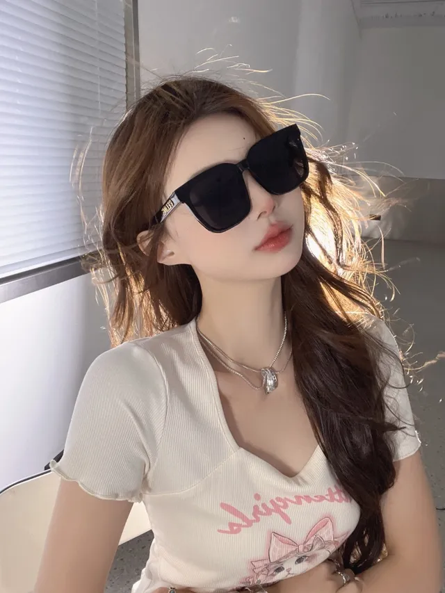 Celine CT-01 Black Brown Square-Frame Thick Acetate Front Sunglasses 2