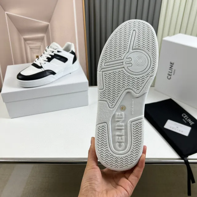 Celine CT-01 Z Trainer White and Black Lifestyle Sneakers 2