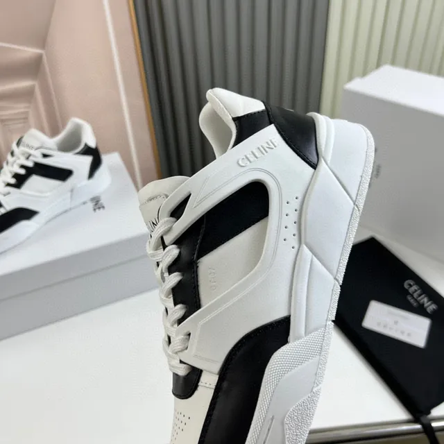 Celine CT-01 Z Trainer White and Black Lifestyle Sneakers 3