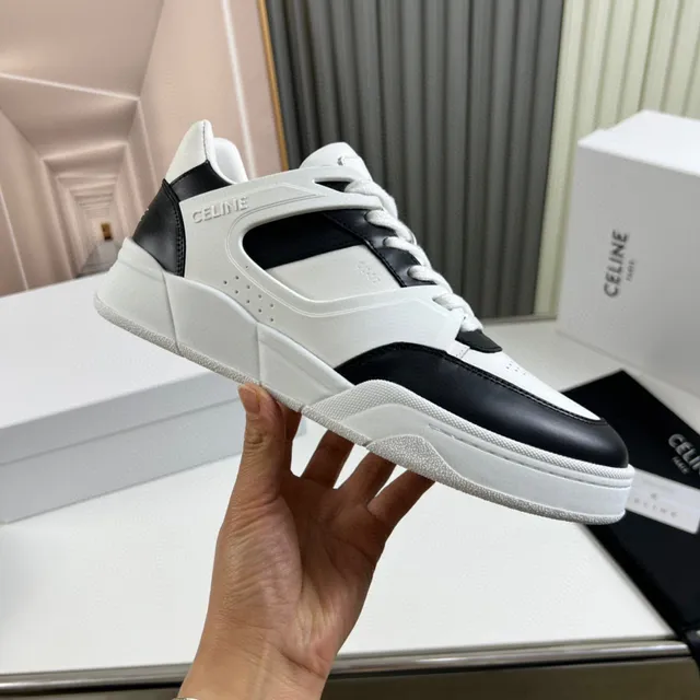 Celine CT-01 Z Trainer White and Black Lifestyle Sneakers 4